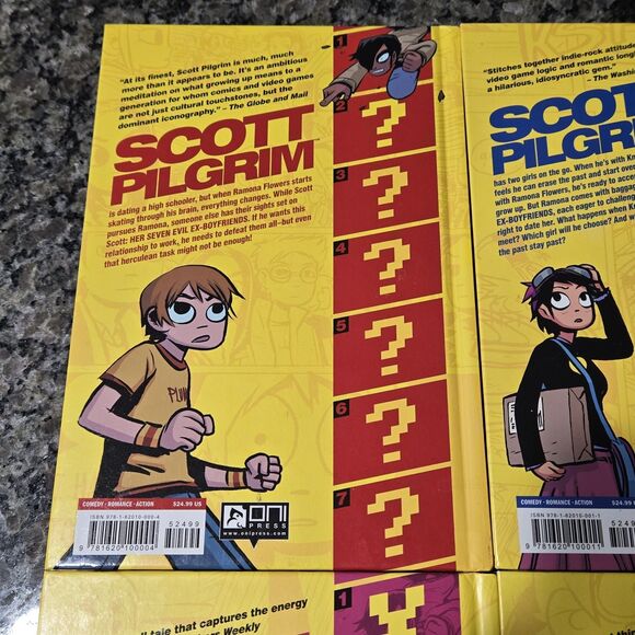 Scott Pilgrim Color Hardcover Set Volumes 1-4 – Bryan Lee O’Malley – Oni Press - Picture 7 of 15